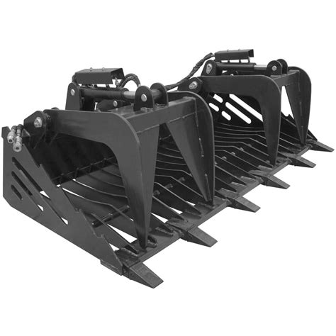 titan attachments rock grapple skeleton loader skid steer|titan rock bucket attachment.